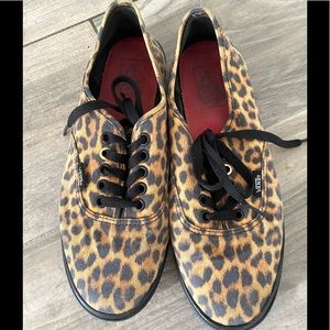 COPY - VANS Leopard Print Lace Up Sneakers-Size 8